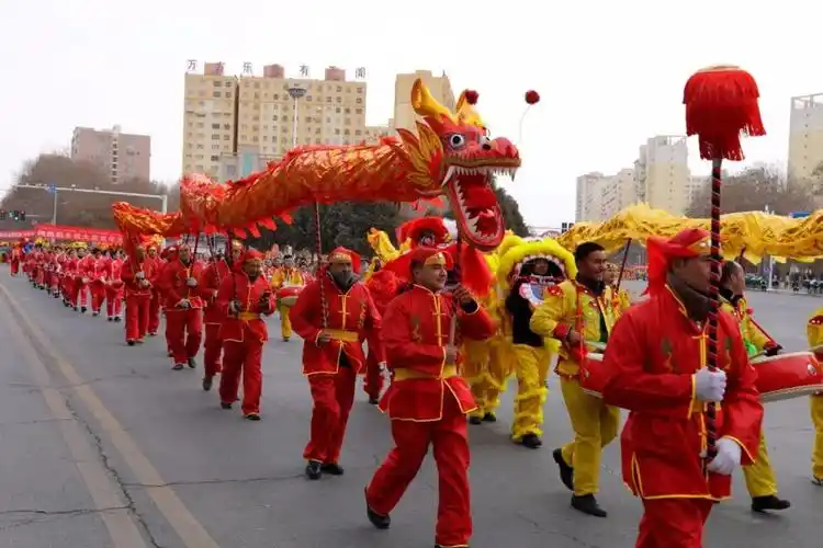 网络中国节春节于田县社火表演传承文化共庆新春
