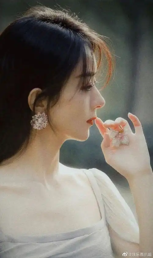 赵丽颖侧脸最新饭拍路透