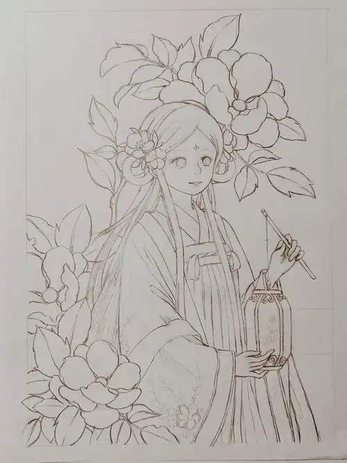 水彩 人物 动漫 古装 古风