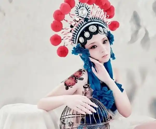 性感的古装美女纹身