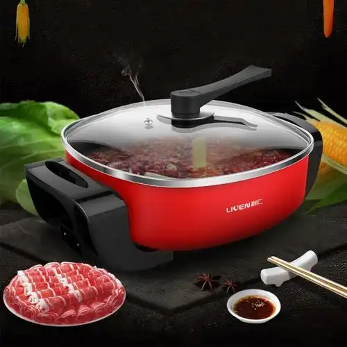 利仁40fh电火锅多功能不粘锅家用炒菜大容量电炒锅电热锅电煮锅