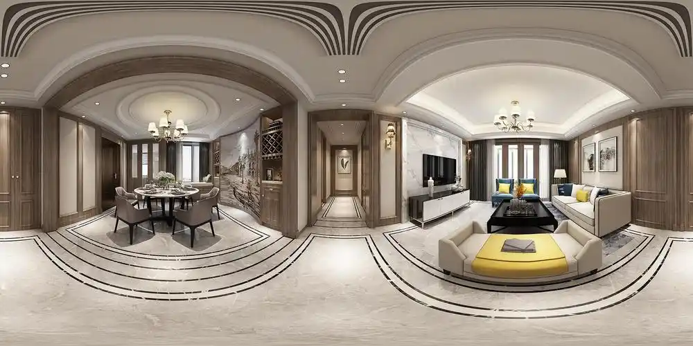 3d客厅全景模型,客厅全景3d模型下载_3d学苑