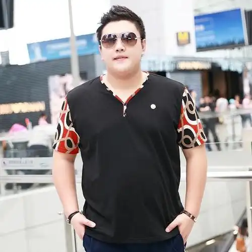 180斤以上帅哥都流行这样穿,大码休闲t恤,潮范十足