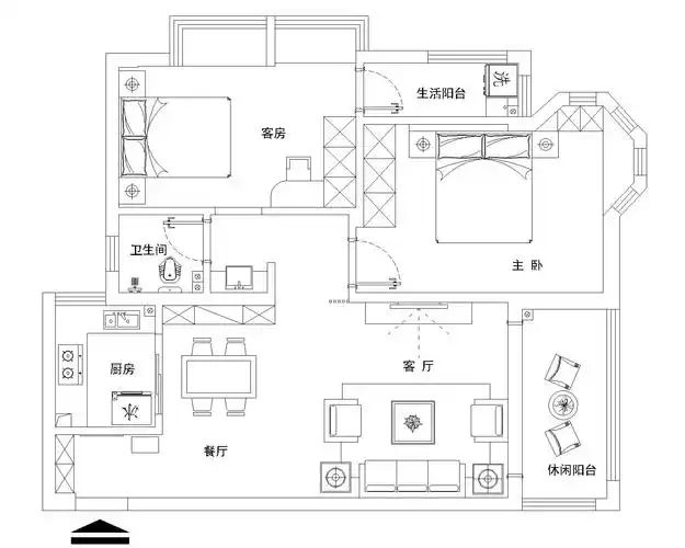 【已回复】小三房改两房,怕不能过,求教大神_平面研讨_室内设计联盟