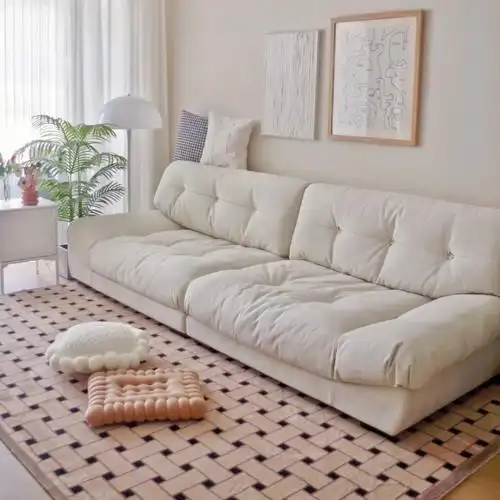 不到4k入手的78云朵沙发到了每天只想躺平