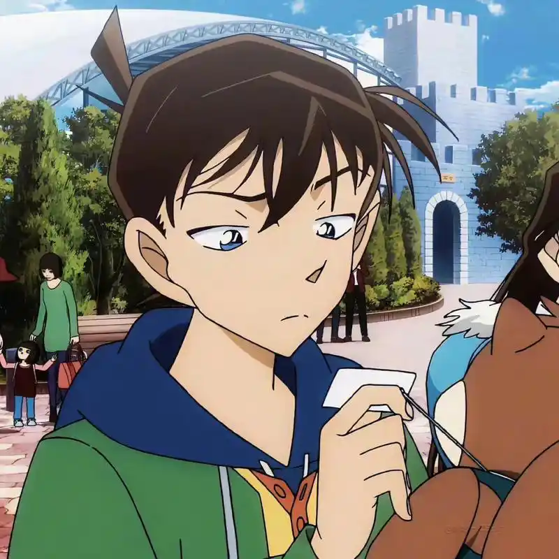 工藤新一毛利兰情侣头像来啦 超级配一脸的洗衣机和兰酱呀!来着