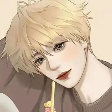 一男一女手绘动漫情头图片高清 精选优质好看的微信手绘情头_情侣头像