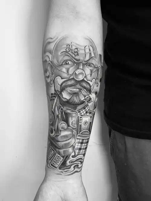 小丑纹身  #奇卡诺纹身  #南京纹身  #我玩的就是西海岸