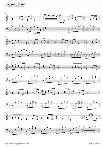 五月雨火影忍者疾风传ost五线谱预览3