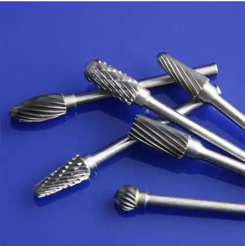 心相惜钨钢磨头3x6mm硬质合金旋转锉铣刀木工根雕扩孔金属打磨头单槽1