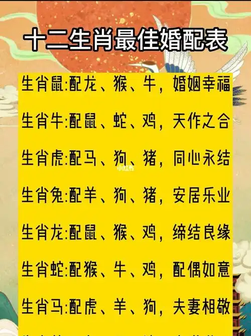 十二生肖属相婚配表大全看这个就够了