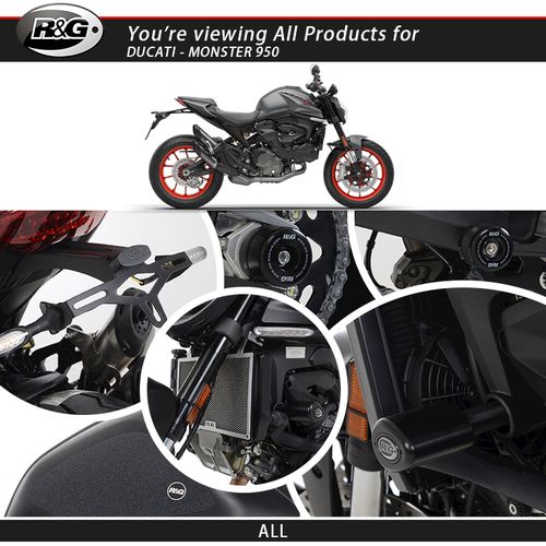 英国rg改装 车身防摔球护网护弓短尾牌照架 杜卡迪monster怪兽950