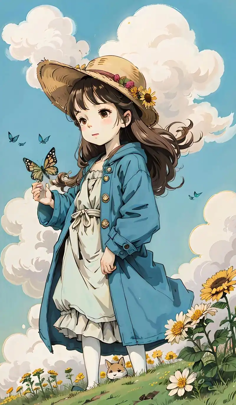 天空很蓝,阳光很暖#宫崎骏#壁纸#治愈系 - 抖音