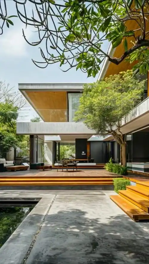 庭院设计强调,简约与自然的融合