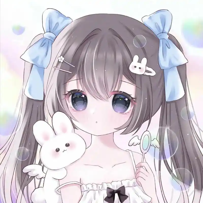 可爱头像女卡通呆萌 #元气少女 #动漫女头 - 抖音