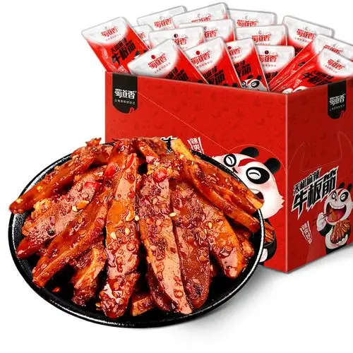 蜀道香麻辣牛板筋400g辣味小零食小包装小吃休闲食品牛肉类辣条