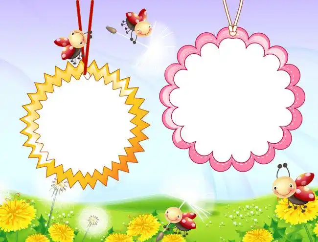 > 可爱儿童相册模板 儿童外景摄影模板 儿童照片 儿童相片模板 可爱