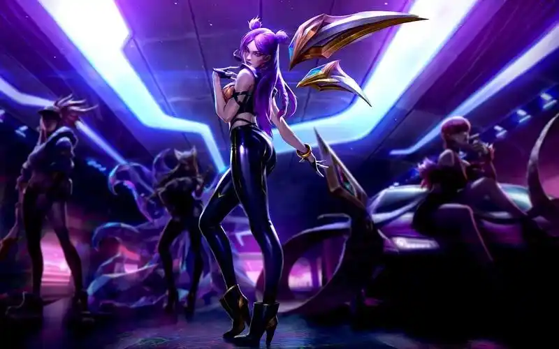 【英雄联盟手游】虚空之女adc卡莎 kda女团皮肤