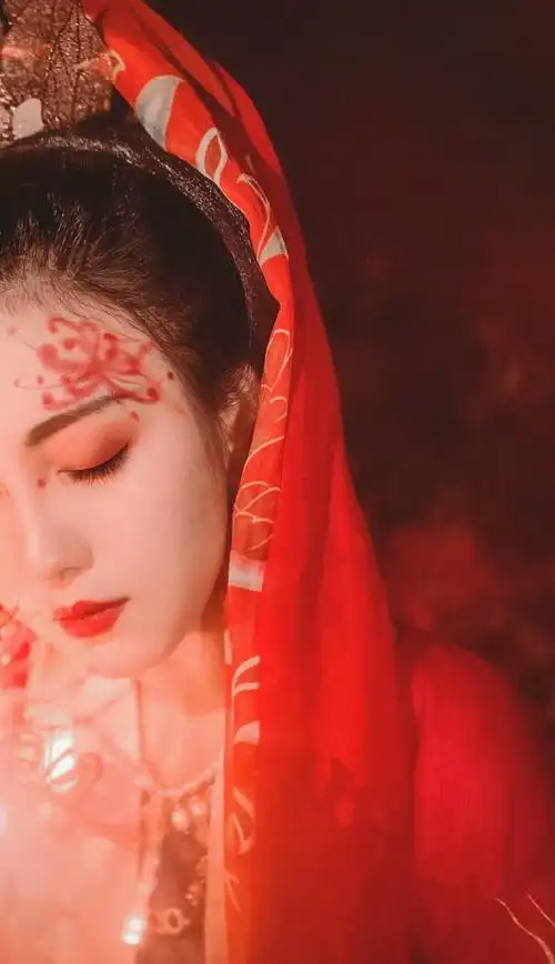 古风 红衣女子 - 堆糖,美图壁纸兴趣社区