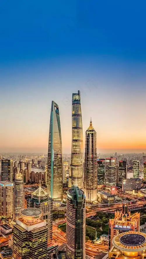 壮观的城市夜景高清摄影图片