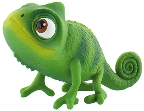 bullyland 迪士尼正品 disney 长发公主 变色龙 帕斯卡尔 公仔