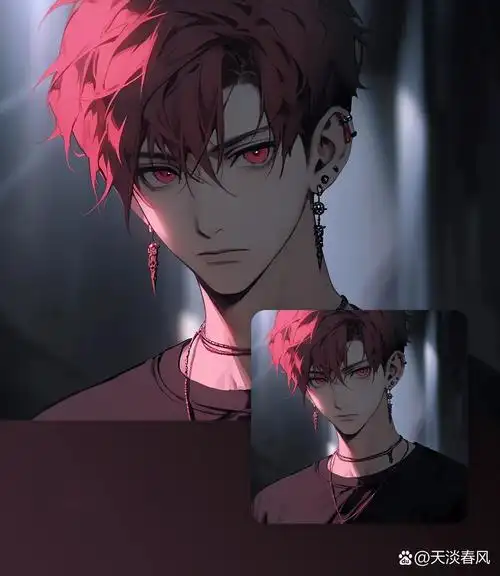 红发禁欲系|男生头像 漫画男主脸 红发yyds