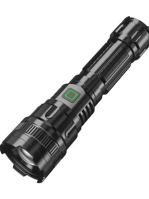 强光远射手电筒,一键爆闪,户外应急超好用