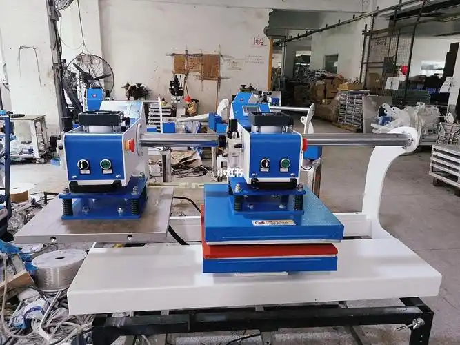 4040cm气动冷热双头压烫机