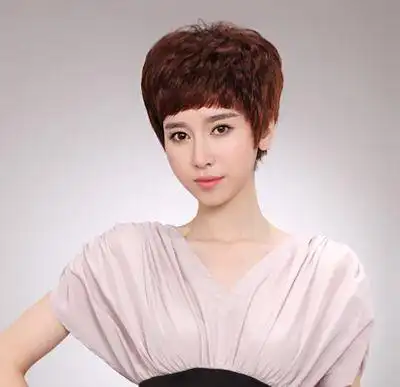 中老年发型图片-中老年短发烫发发型-中老年时尚流行发型-老年人适合