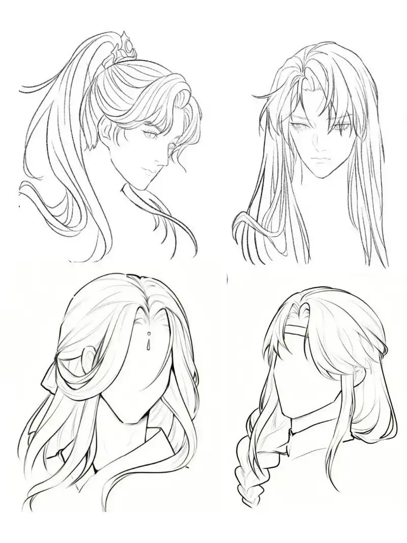 古风发型画法||干货系列!