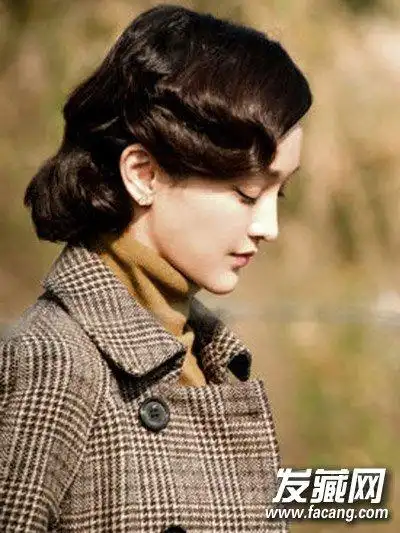 看了那么多民国剧 手推波纹卷发原来这么美(7)