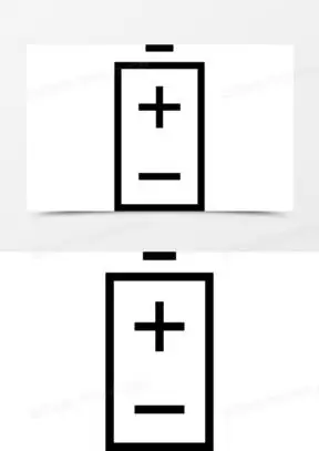 电池的正负极符号图标