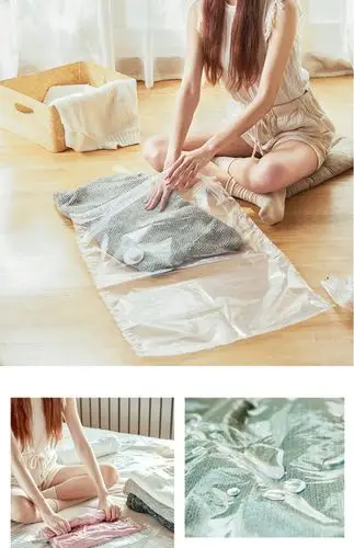 抽真空压缩袋收纳袋整理袋棉被被子衣物羽绒服神器家用装衣服袋子_易