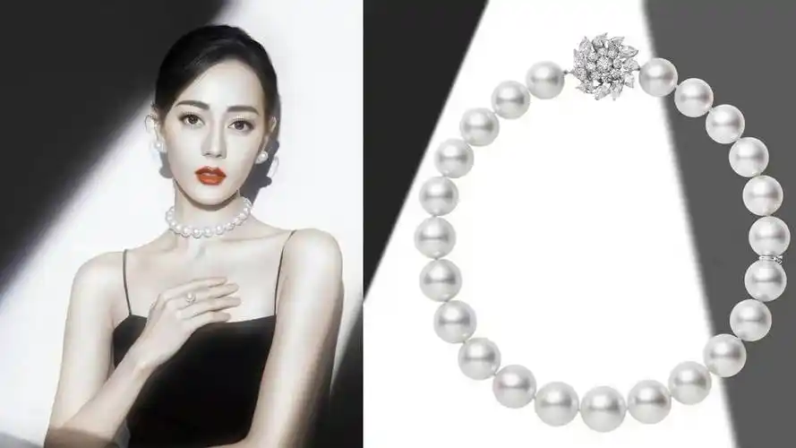戴珍珠的迪丽热巴有多美,进来看看就知道了_项链_造型_白珍珠