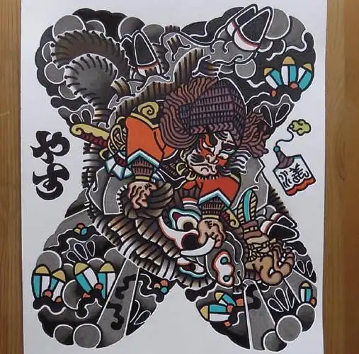 日式传统大满背 - 纹身集市