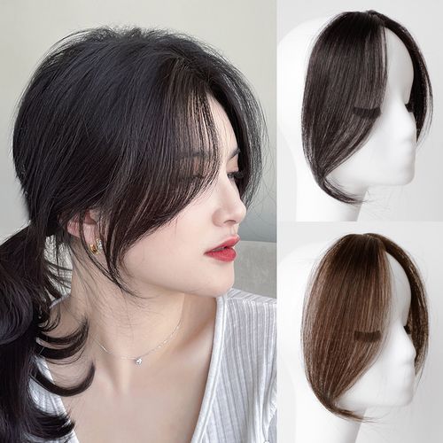 八字刘海女自然前额网红法式假刘海 券后56.8元包邮