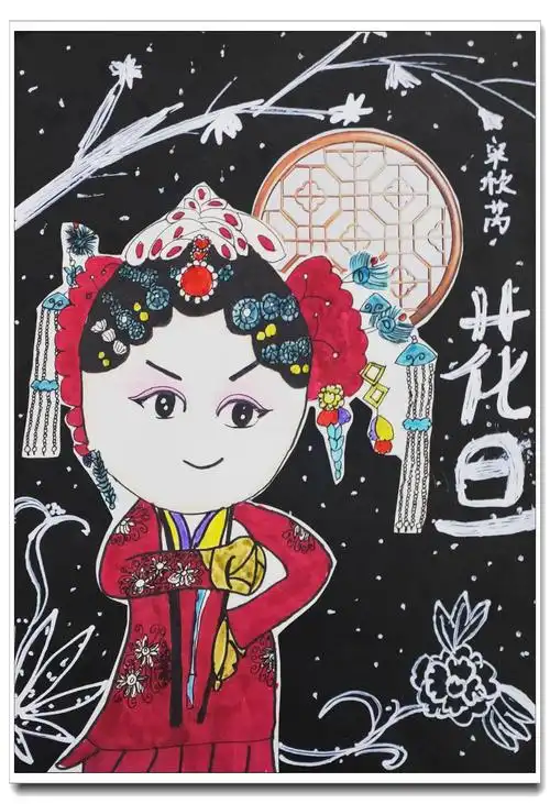 童画创意班第27轮《戏曲人物》作品出炉啦!