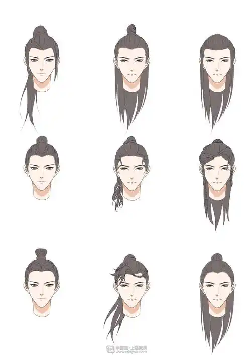 古风男性的发型设计