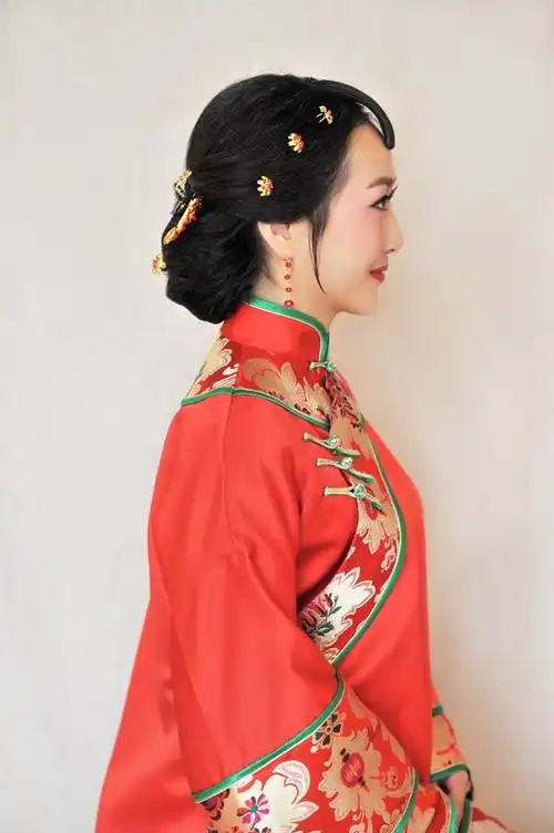 短发秀禾造型型教程 教你打造古典美新娘