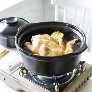 电磁炉陶瓷煲汤锅图片