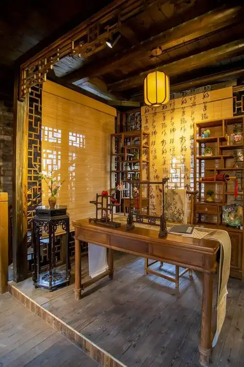 慕紫阁室内汉服人像摄影