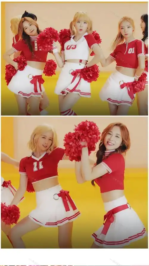 宇宙少女同款啦啦操队服女团打歌服学生演出服运动会团体潮男生款联系