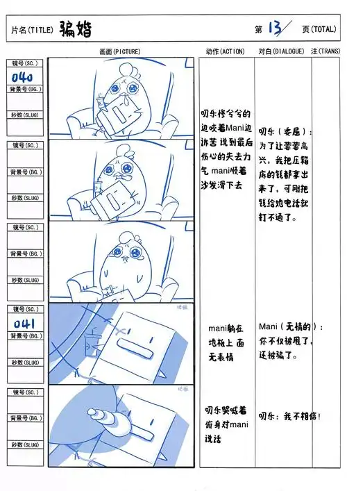 防诈骗动画分镜设计