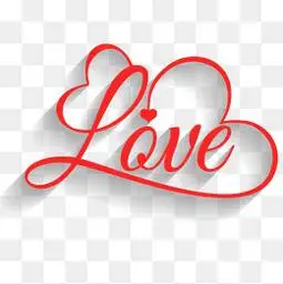矢量love艺术字