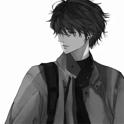 黑白动漫男头ins高级感104张_男生动漫头像_头像屋