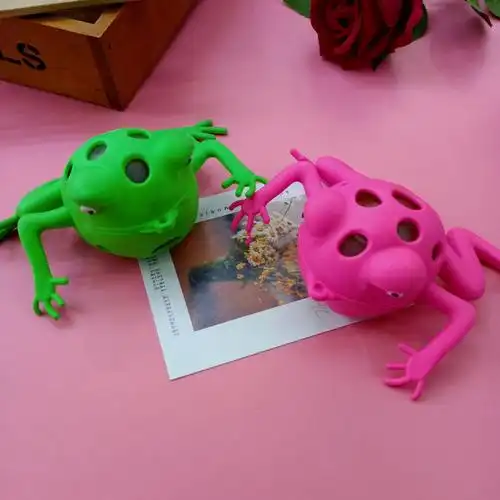 发泄手捏挤压彩珠葡萄球整人整蛊减压青蛙捏捏乐发泄球玩具