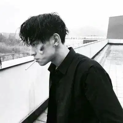 高冷男头黑白,黑白头像图片