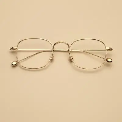复古合金属金丝眼镜细框可配近视文艺方镜架眼睛潮人男女款大圆脸