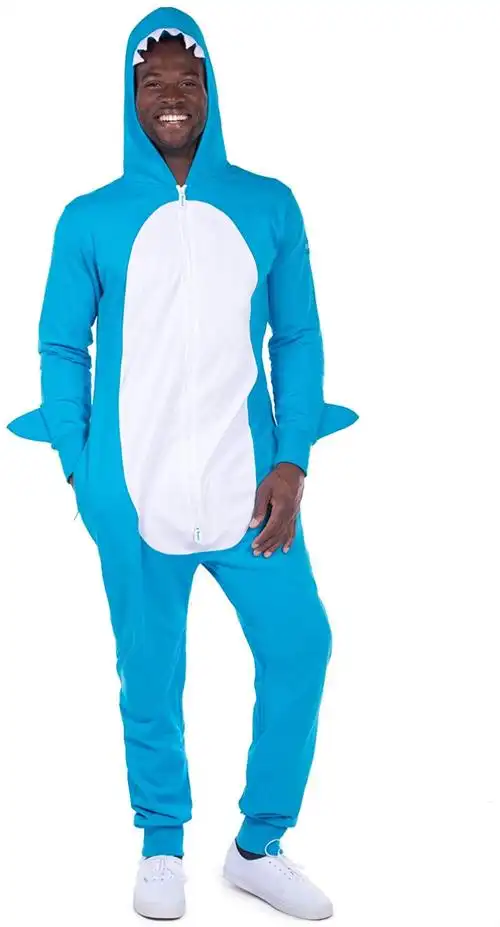 男式鲨鱼服装 - 男式鲨鱼连身衣