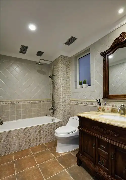 田园风格卫生间装修效果图 3平米日本北欧卫生间装修图片 济宁南苑